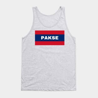 Pakse City in Laos Flag Colors Tank Top